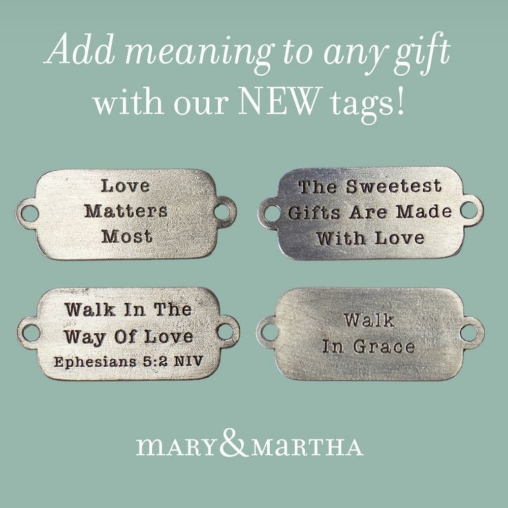 Mary & Martha: Silver Inspirational Gift Tags